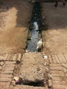 वार्ड नंबर 14 में नाली व सड़क का बुरा हाल