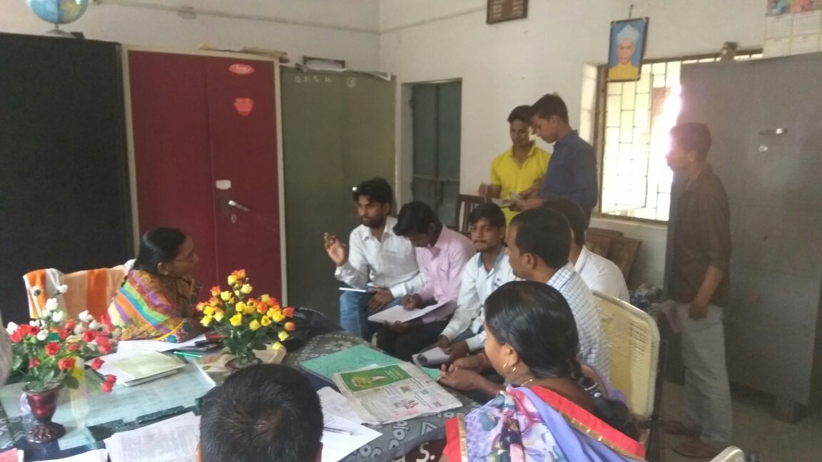 अभविप का समस्या संग्रह कार्यक्रम क़ादरी इण्टर विद्यालय में 