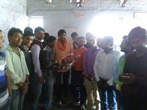 दाउदनगर में अभाविप के प्रदेश मंत्री का हुआ भव्य स्वागत