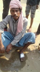 दाउदनगर डॉट इन द्वारा लगाये गये फर्स्ट ऐड बॉक्स से किया गया इलाज