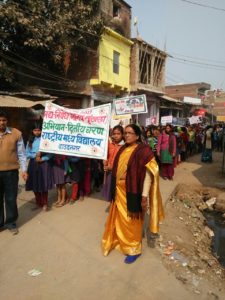 छात्रों ने निकाली मद्य निषेध रैली