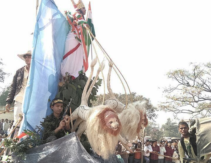 परेड ग्राउंड पर दिखी झाक़ियोंकी झलकियाँ- पाँच झाक़ियों को पुरस्कृत किया गया