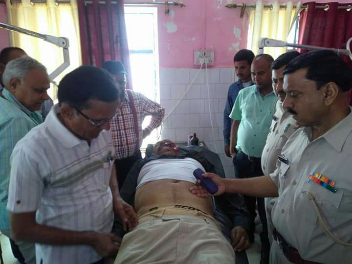 दाउदनगर-नासरीगंज पुल बना रही कंपनी एच०सी०सी० में कार्यरत कर्मचारी की हुई दुर्घटना में मौत