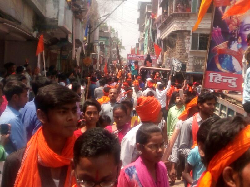 जय श्रीराम! जय मां दुर्गे! के जयघोष से गूंजा वातावरण