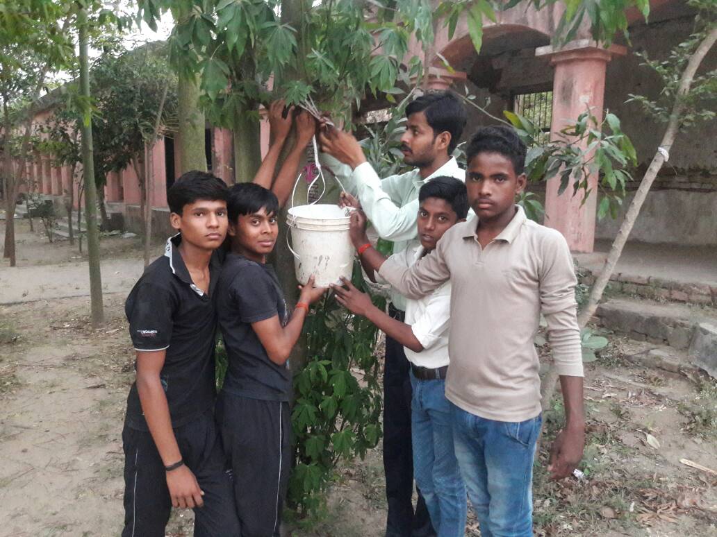  अभाविप ने की पक्षियों  के लिए पानी की व्यवस्था 