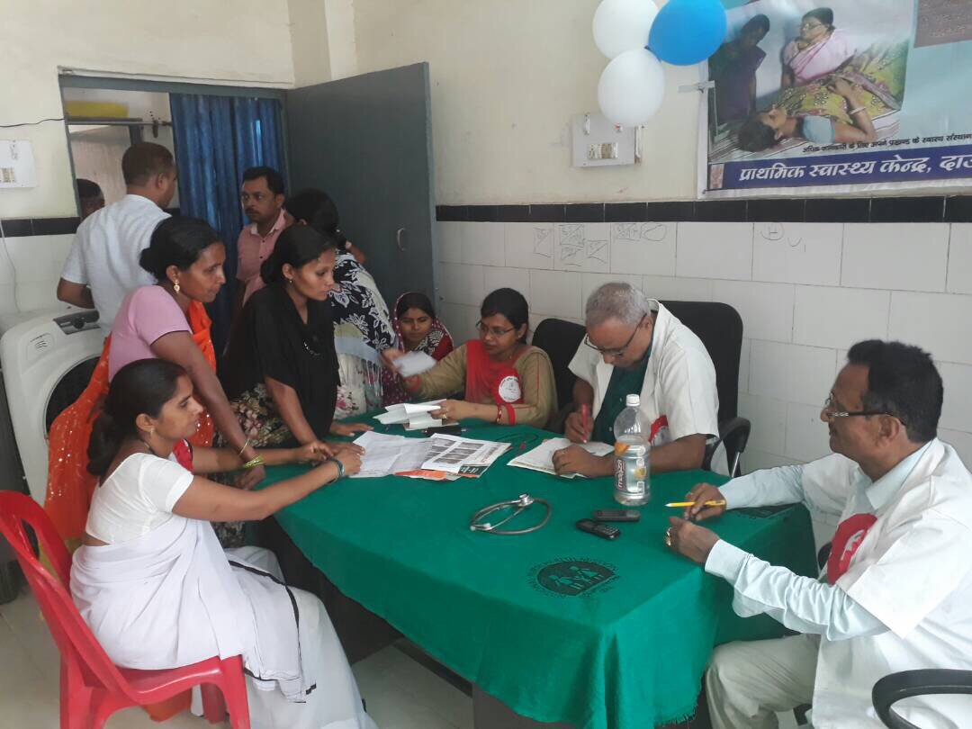 शिविर में 380 गर्भवती महिलाओं की जाँच की गई