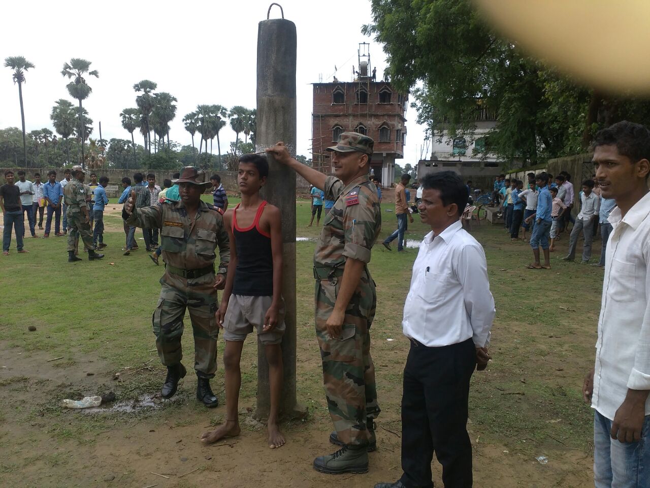 एन सी सी के लिए 25 छात्रों का हुआ चयन