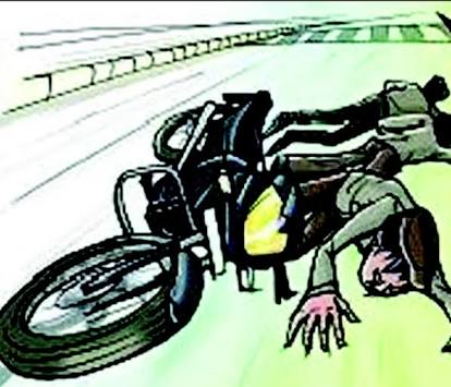 ऑटो की चपेट में आकर एक बाइक सवार जख्मी