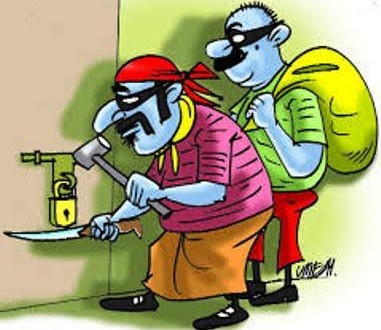 ताला तोड़कर एक किराना दुकान में हुआ चोरी