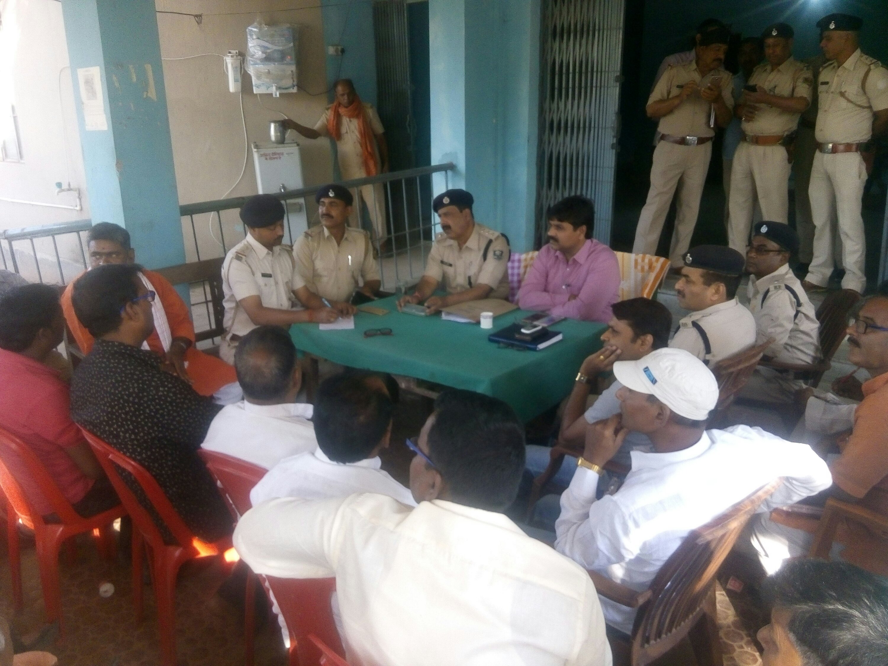 रामनवमी पर्व को लेकर की गई शांति समिति की बैठक।