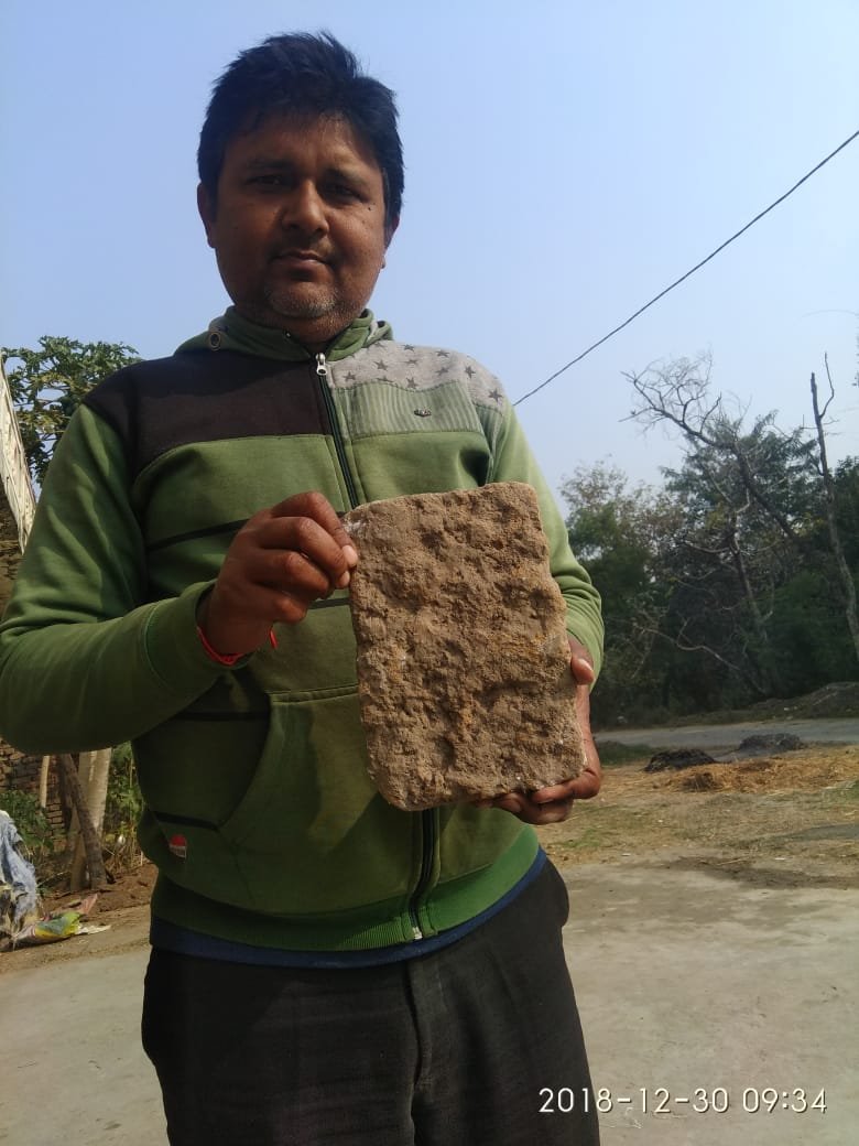 ईंट  के गुप्तकालीन होने की जतायी संभावना