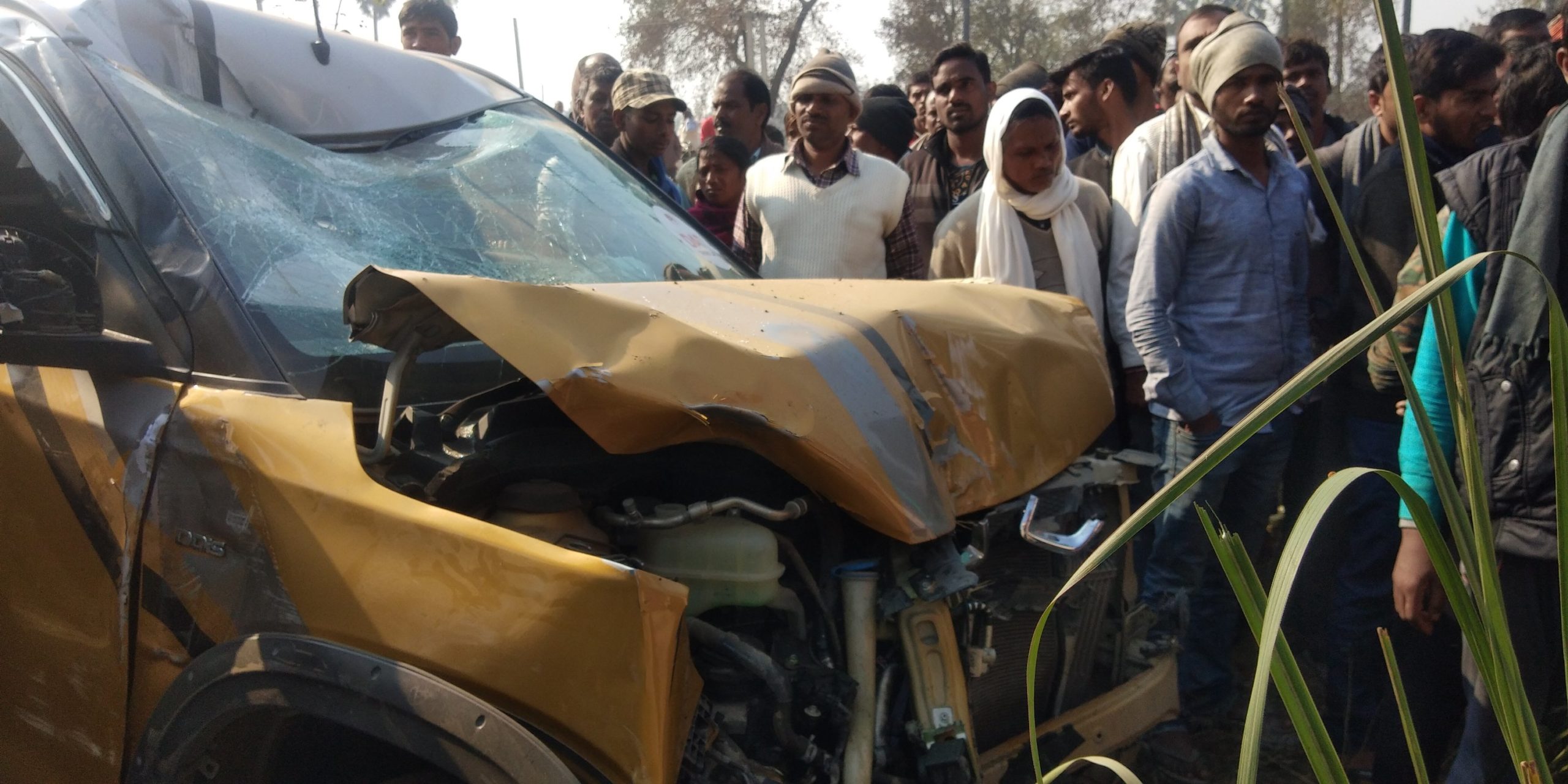 सड़क दुर्घटना में वृद्ध की हुई मौत ,मुआवजे की मांग को लेकर पांच घंटा से भी अधिक समय तक सड़क रहा जाम