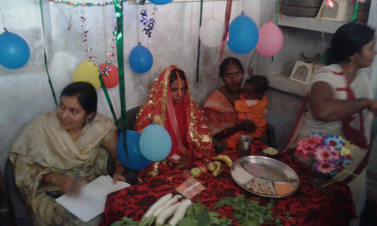 आंगनबाड़ी केंद्रों पर मनाया गया अन्नप्राशन दिवस